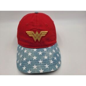 Wonder Woman DC Comics Strapback Adjustable Hat Cap Adult Dad Men Women Red Blue
